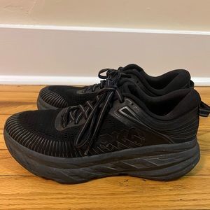 Women’s Hoka Bondi 7, Black, Size 7.5